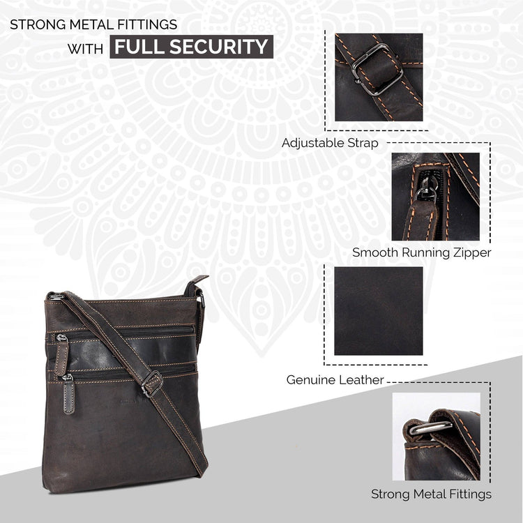 Leather Crossbody Purse Greenwood Leather