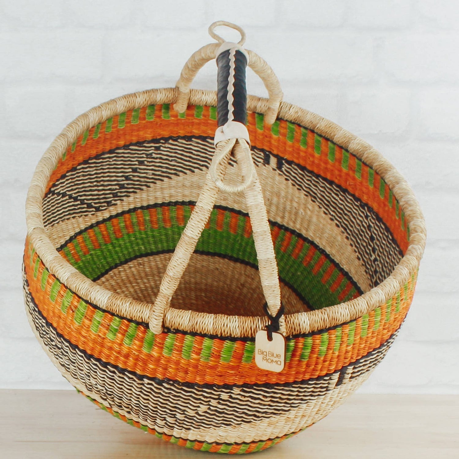 Round Basket Large - Traditional Palette Baskets Big Blue Moma   