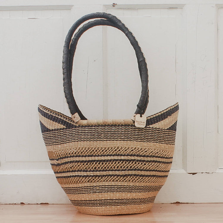 Shoulder Shopper - Natural Palette Baskets Big Blue Moma   