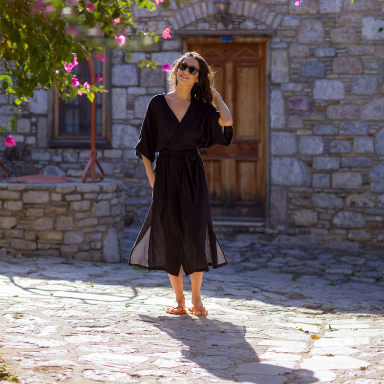 Loomist Sile Maxi Wrap Dress Dress loom.ist
