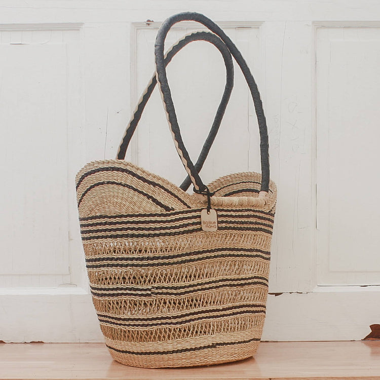 Shoulder Shopper - Natural Palette Baskets Big Blue Moma   