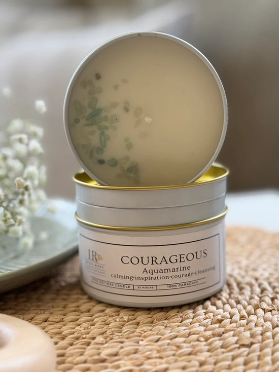 Gem Stone Candles - I Am Courageous Candles Louna Rose
