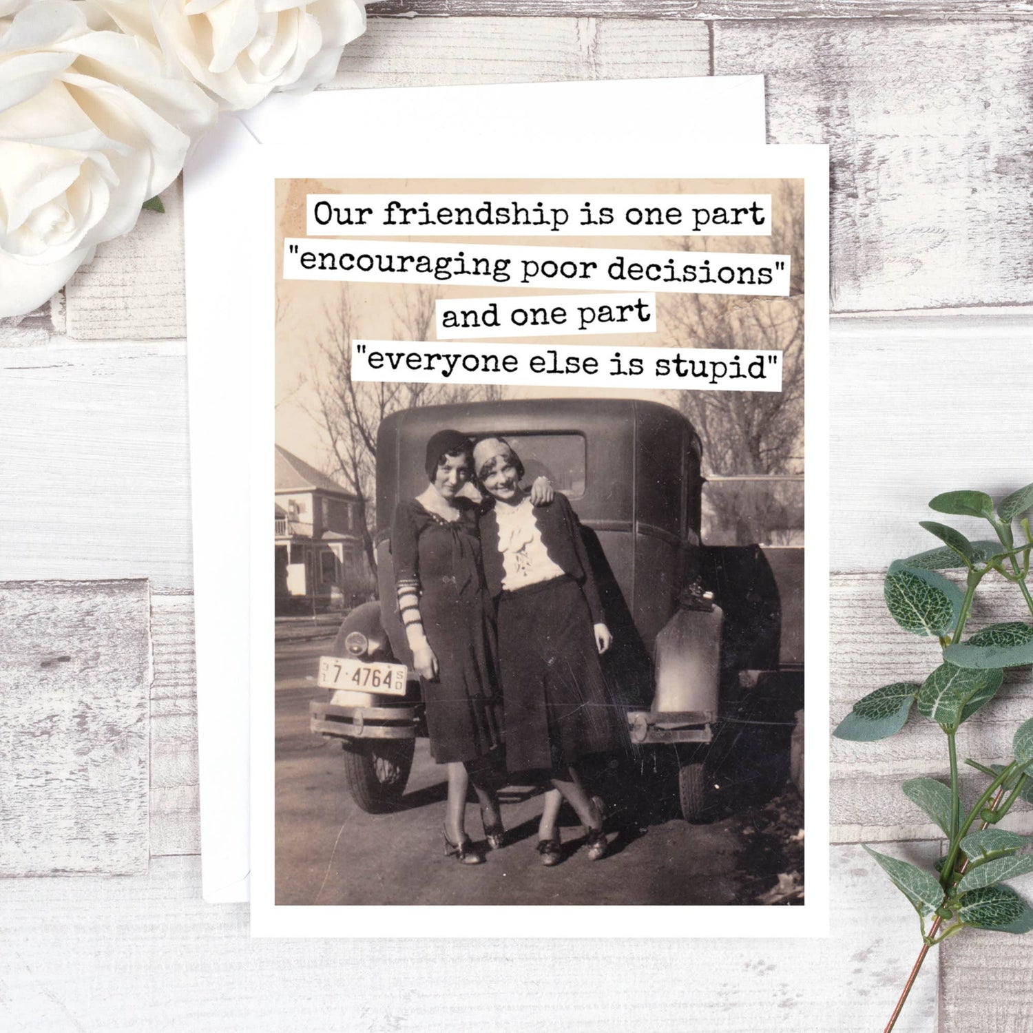 Our Friendship Is One Part... Friendship Card. 577 Greeting Cards Raven&