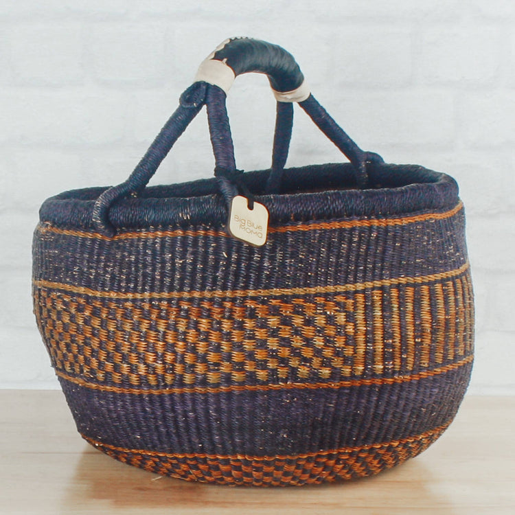 Round Basket Large - Traditional Palette Baskets Big Blue Moma   