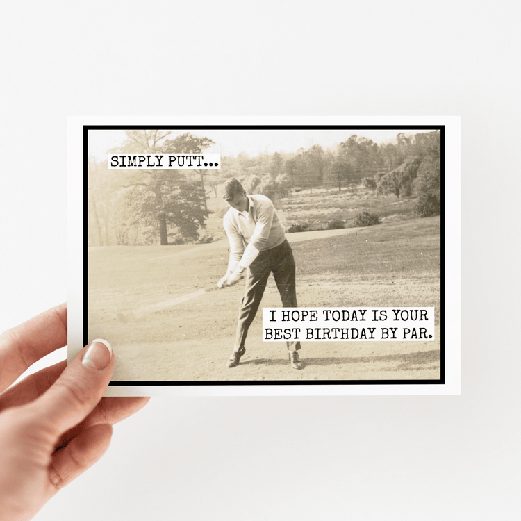 Birthday Card For Golfer. Simply Putt... Golfing. Greeting Cards Raven&