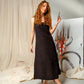 Loomist Double Gauze Scoop Neck Midi Dress Dresses Moa