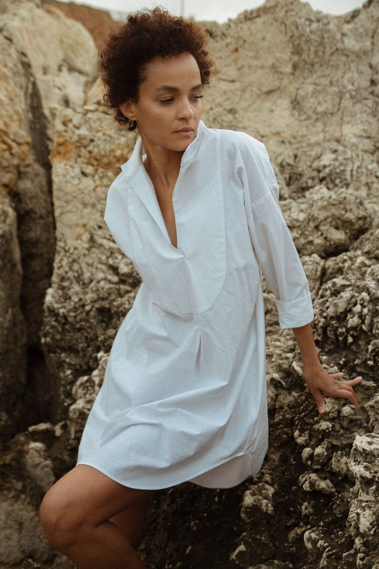 401 POLARIS SHIRT DRESS 100% recycled cotton Tops CECILIA SÖRENSEN