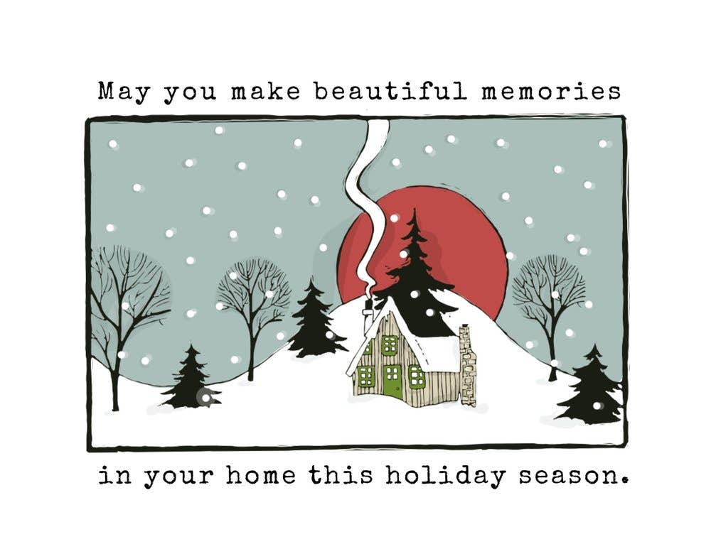 Beautiful Memories - Christmas Holiday Card Greeting Cards Newfolk & Cabin Paper Studio   