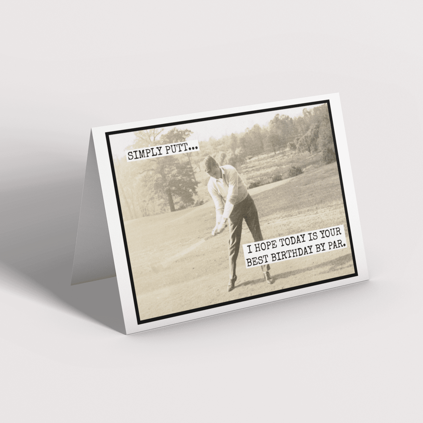 Birthday Card For Golfer. Simply Putt... Golfing. Greeting Cards Raven&