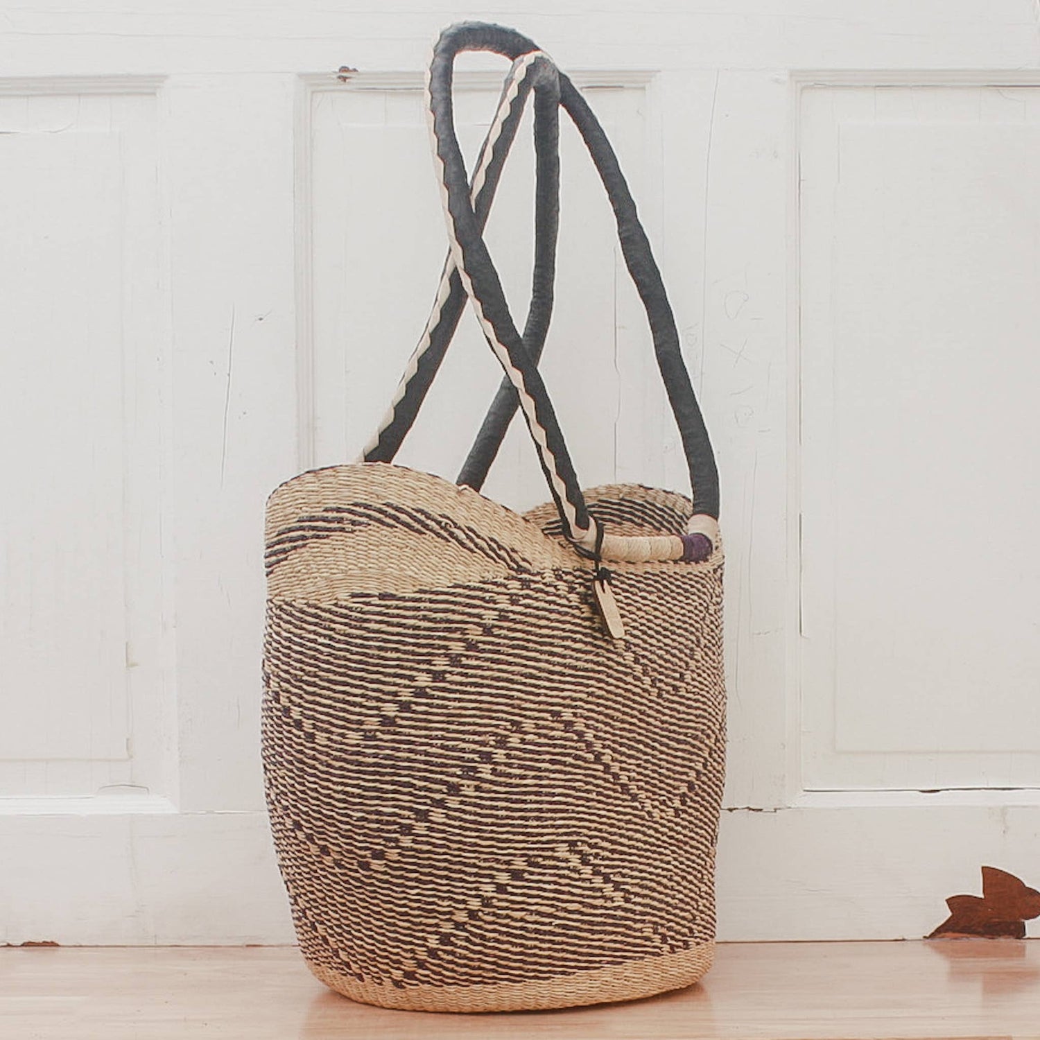 Shoulder Shopper - Natural Palette Baskets Big Blue Moma   