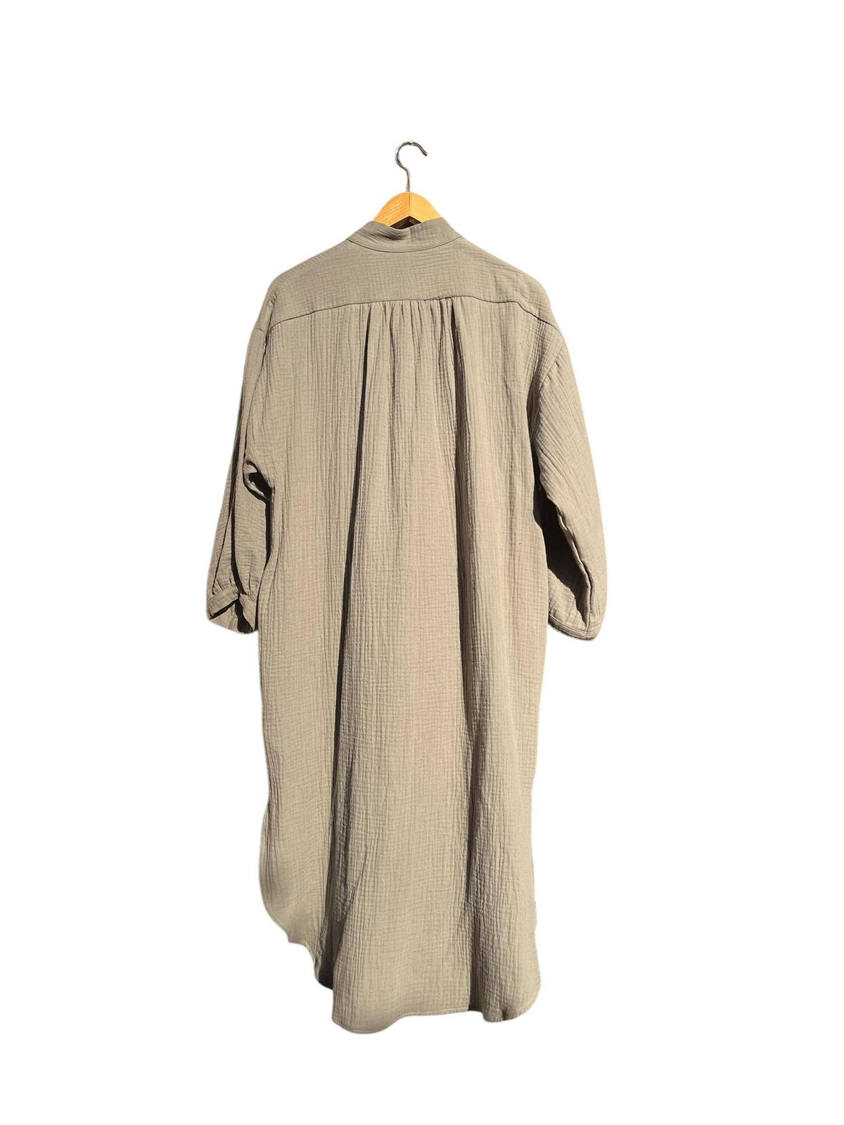 702 COTONER Relaxed shirt dress in organic cotton muslin CECILIA SÖRENSEN