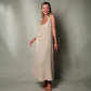Double Gauze Beige Muslin Sleeveless Cami Dress Moa