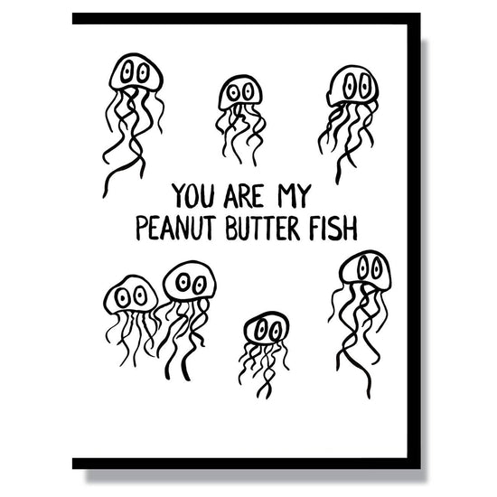 Peanut Butter Fish Card Greeting Cards Smitten Kitten