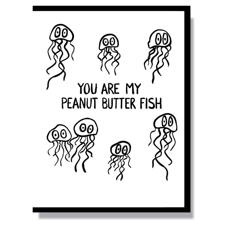 Peanut Butter Fish Card Greeting Cards Smitten Kitten   