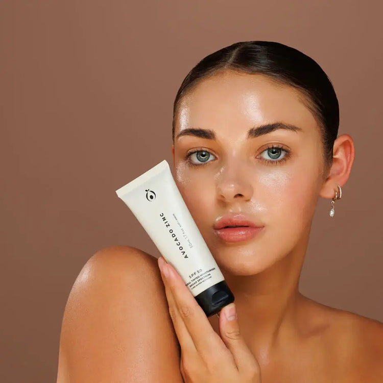 SPF 50 Natural Tinted Moisturiser Skin Care Avocado Zinc