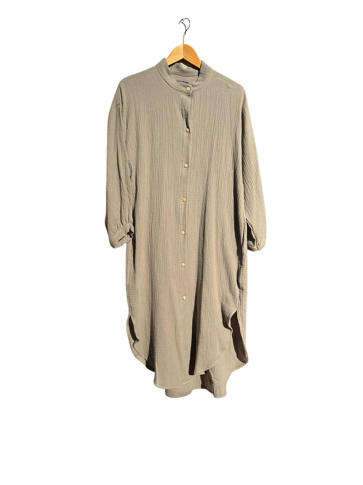 702 COTONER Relaxed shirt dress in organic cotton muslin CECILIA SÖRENSEN