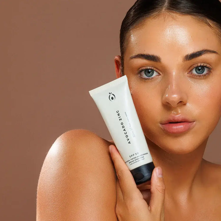 SPF 50 Natural Tinted Moisturiser Skin Care Avocado Zinc