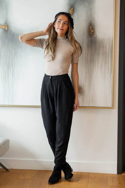 Maelle Vegan Pants (other colours) Pants Meemoza Black M