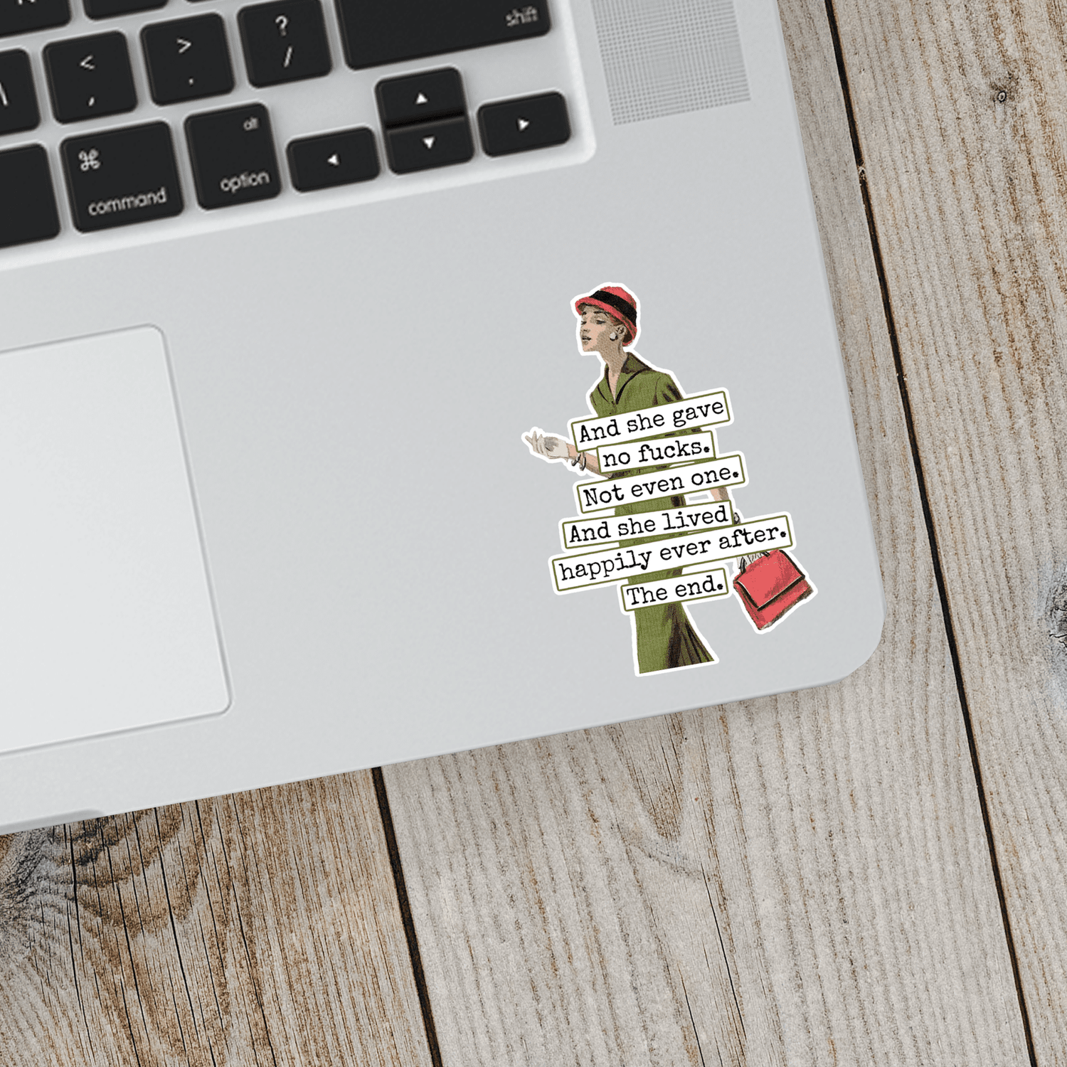 Sticker. And She Gave No Fucks. Not Even One. Stickers Raven&