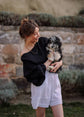 Black Off Shoulder Crop Top Blouse Moa