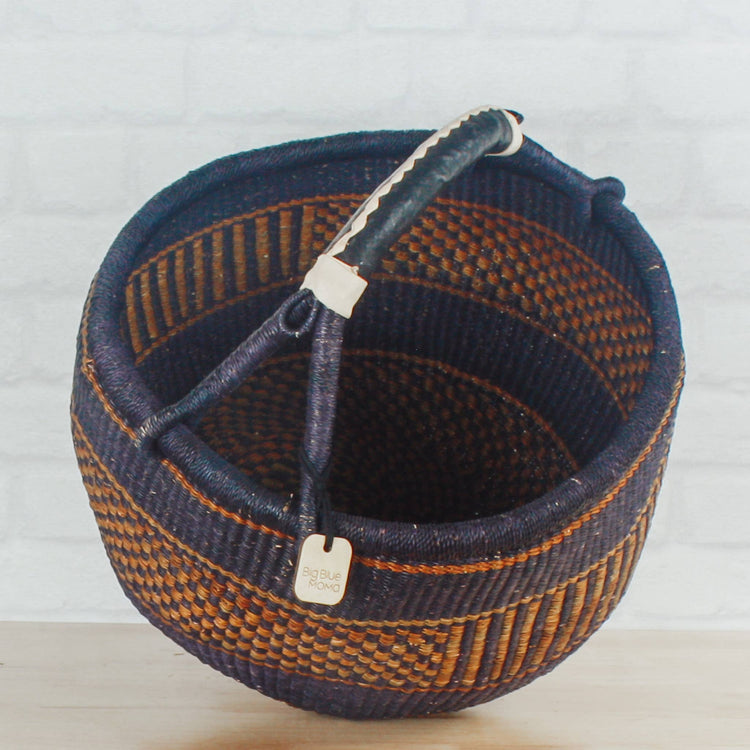 Round Basket Large - Traditional Palette Baskets Big Blue Moma   