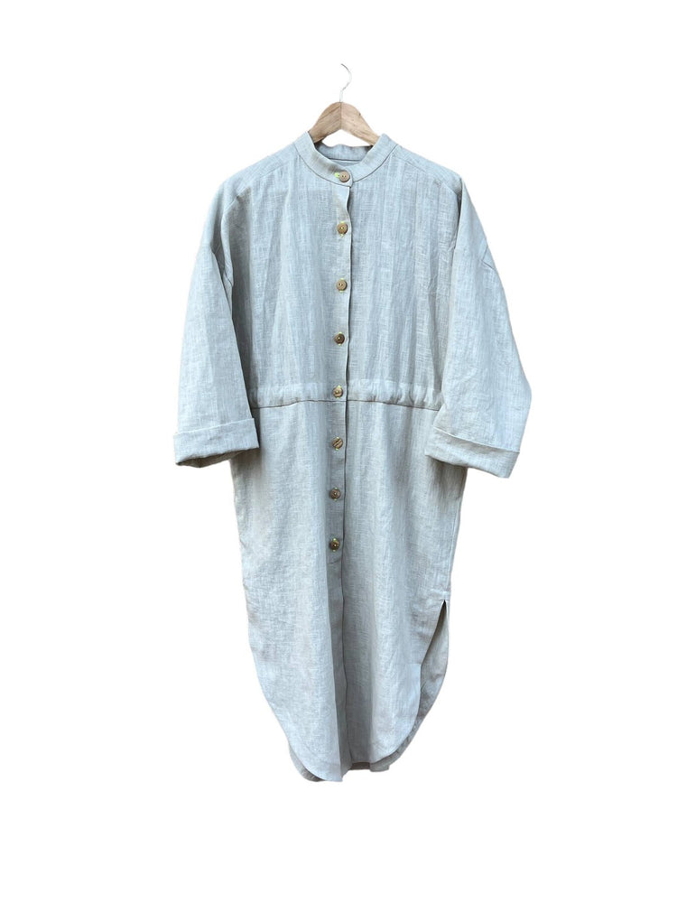 706 TRÉVOL Shirt dress in Organic Canvas Linen CECILIA SÖRENSEN