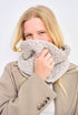 Newport Aran Cable Snood -  Oat Scarves Aran Woollen Mills   