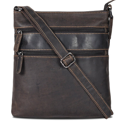 Leather Crossbody Purse Handbags, Wallets & Cases Greenwood Leather Brown