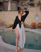 Loomist Crinkle Cotton Wrap Top Tops Moa