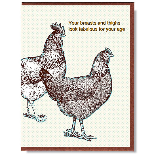 Fabulous Breasts And Thighs Card Greeting Cards Smitten Kitten   