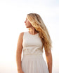 755 TAMARÍ Tank dress in soft organic cotton muslin & jersey CECILIA SÖRENSEN