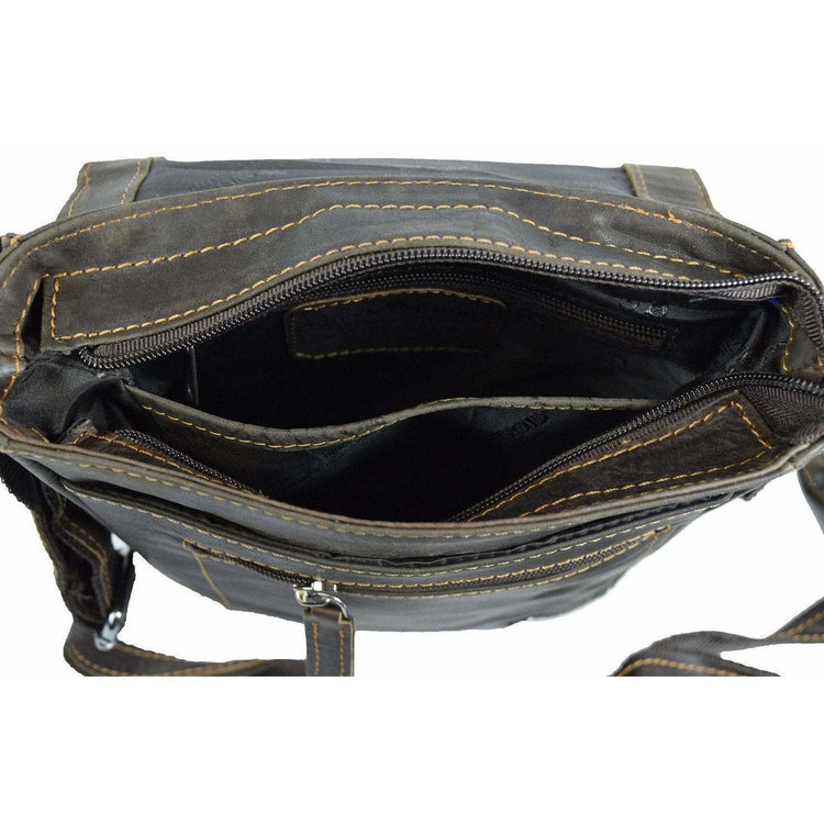 Leather Shoulder Bag Hobart - GW834 Greenwood Leather