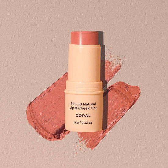 SPF 50 Natural Lip & Cheek Tint Skin Care Avocado Zinc Coral