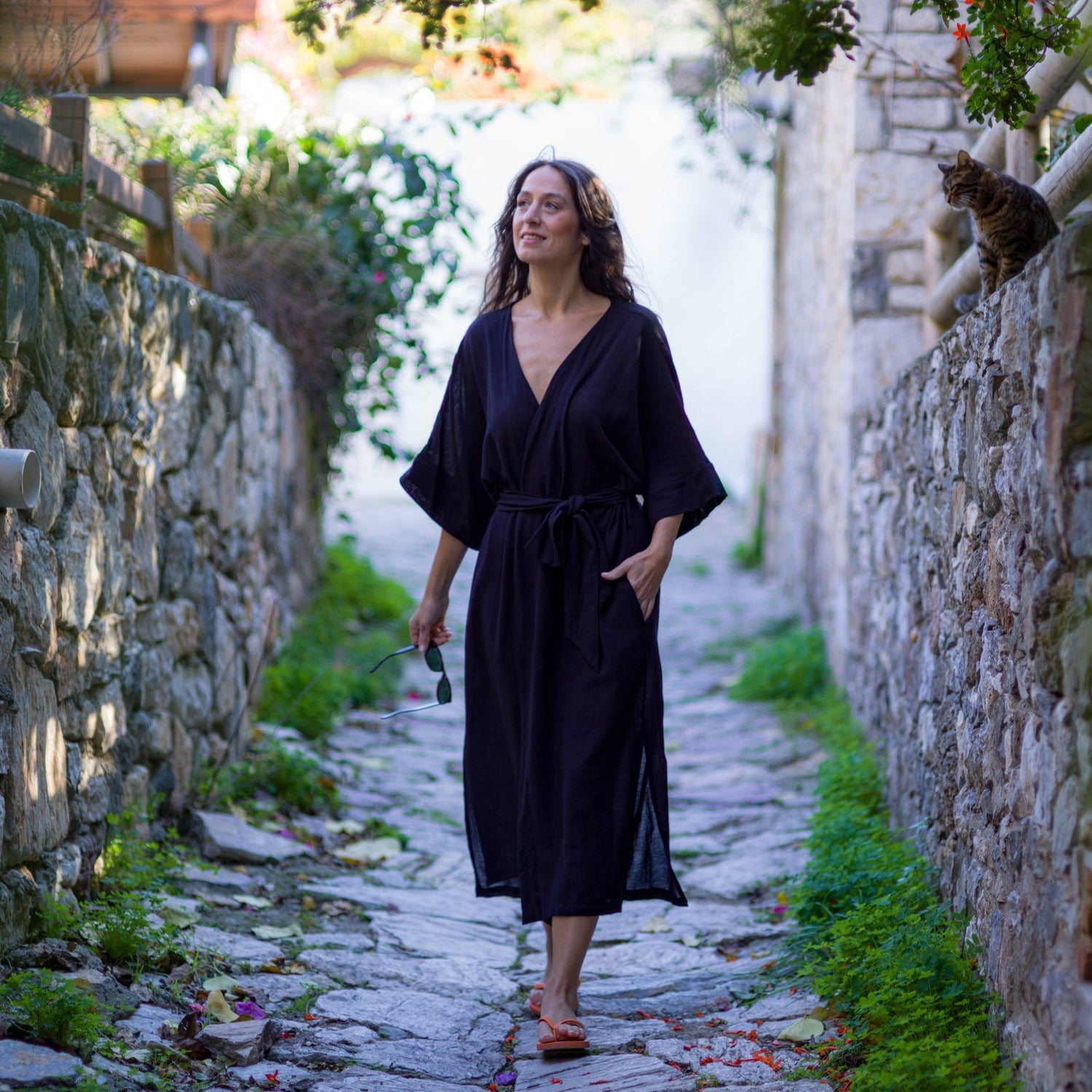Loomist Sile Maxi Wrap Dress Dress loom.ist