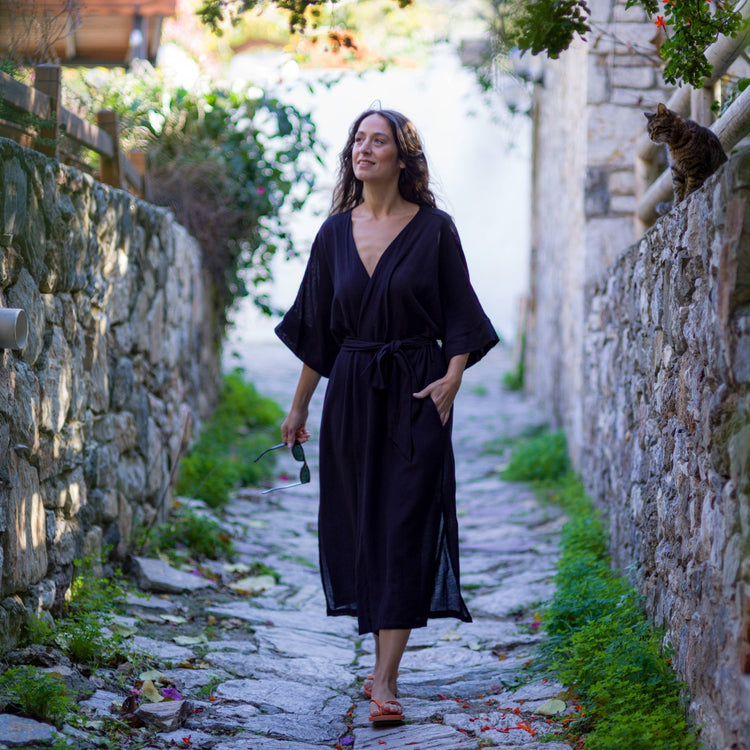 Loomist Sile Maxi Wrap Dress Dress loom.ist