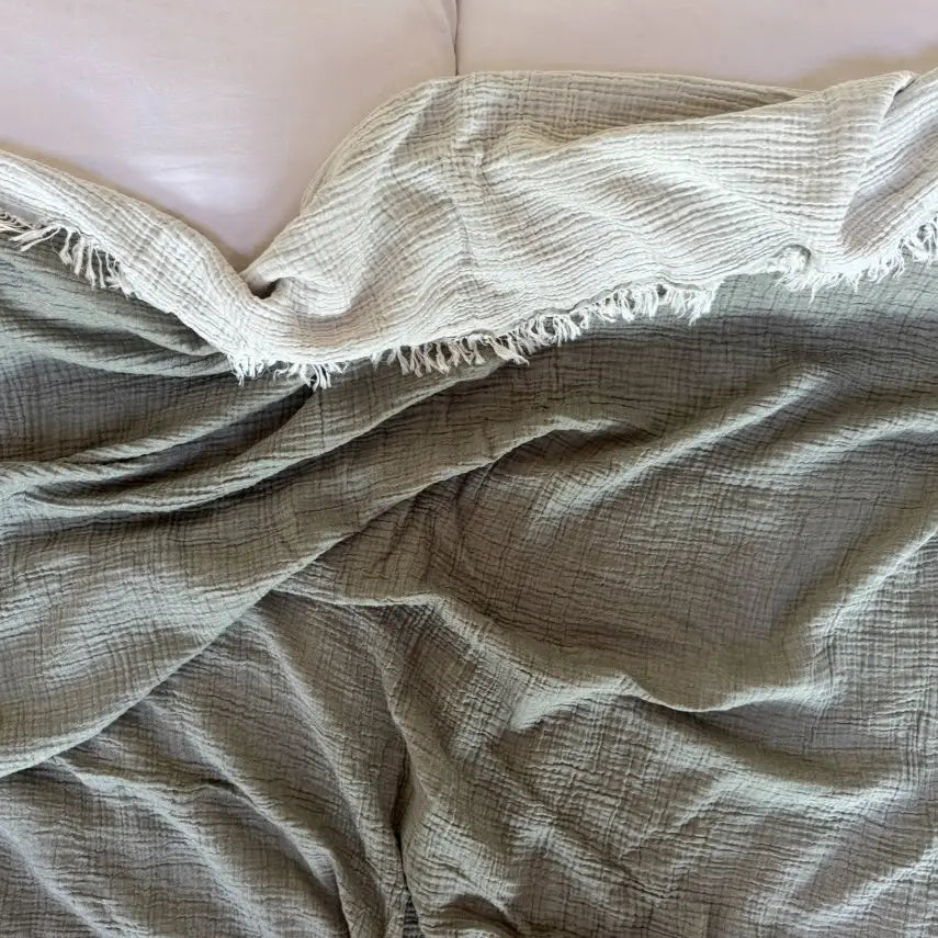 Crinkle Cotton Queen Blanket Blankets Wylde Brigade