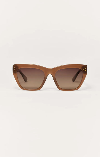 Z Supply Sunglasses Park Ave Sunglasses Z Supply Eyewear Taupe-Tort