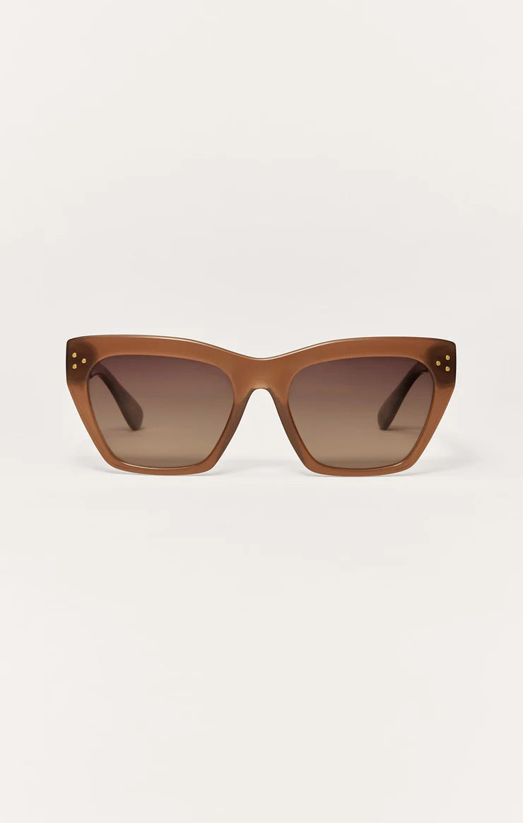 Z Supply Sunglasses Park Ave Sunglasses Z Supply Eyewear Taupe-Tort