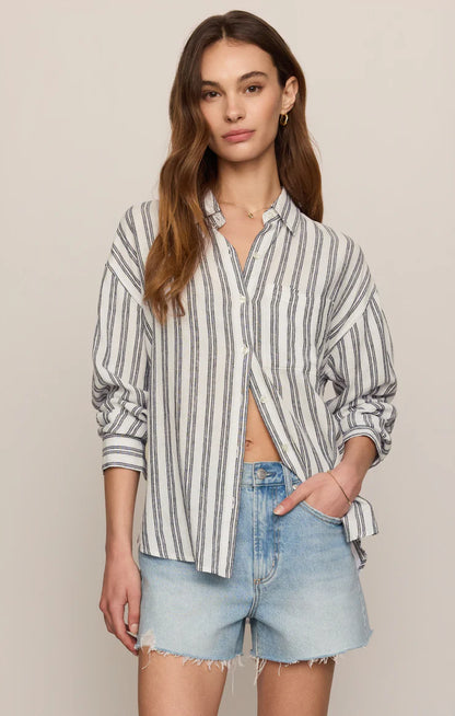 Z Supply The Perfect Line Top Long Sleeve Z Supply White XS